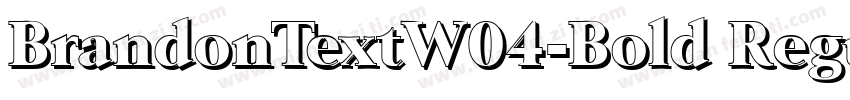 BrandonTextW04-Bold Regular字体转换